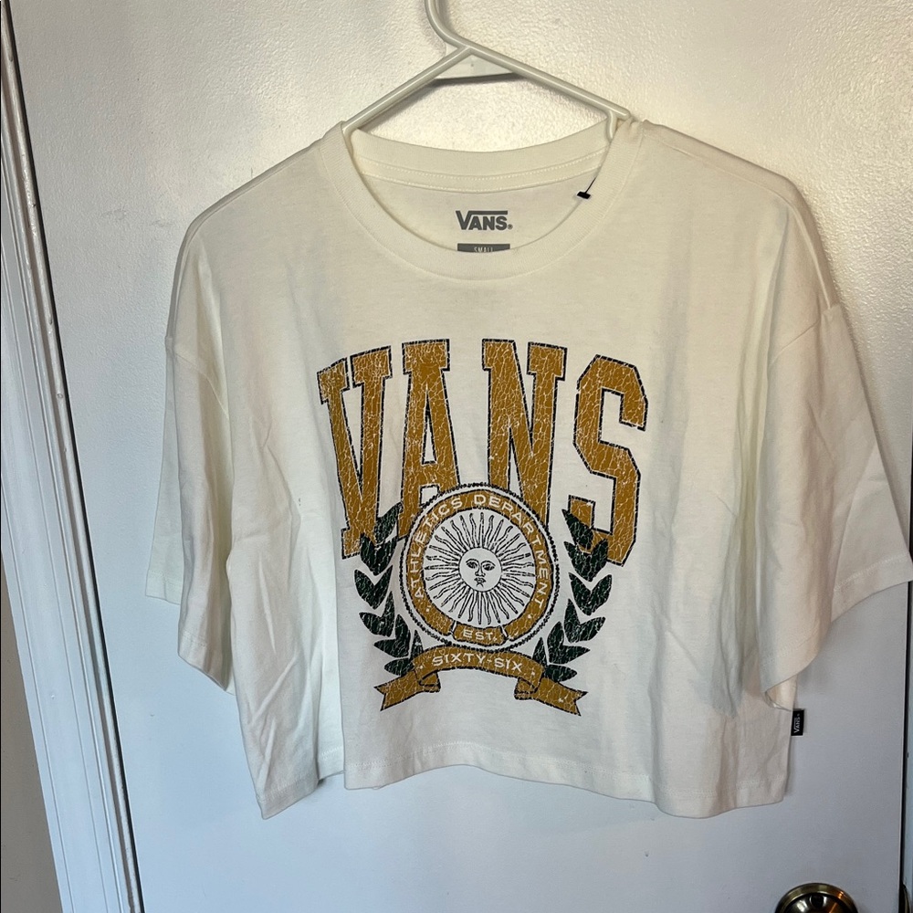 NWOT Vans White Tee with sunshine Graphic